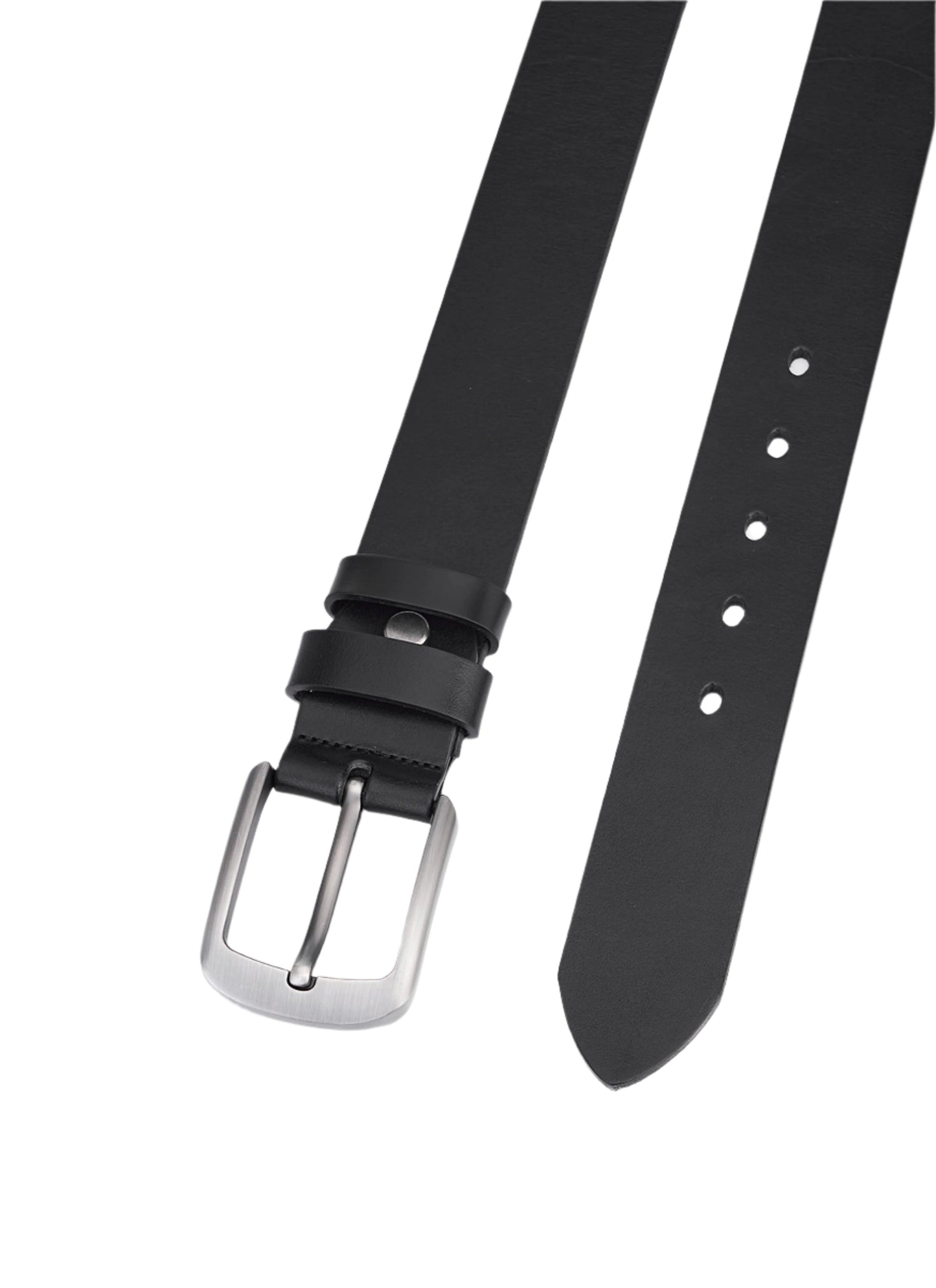 2 Stücke Luxus echtes Leder Gürtel - Elegant Schwarz & Dunkelbraun - Vollleder für Langlebigkeit und Komfort - Herren Ledergürtel