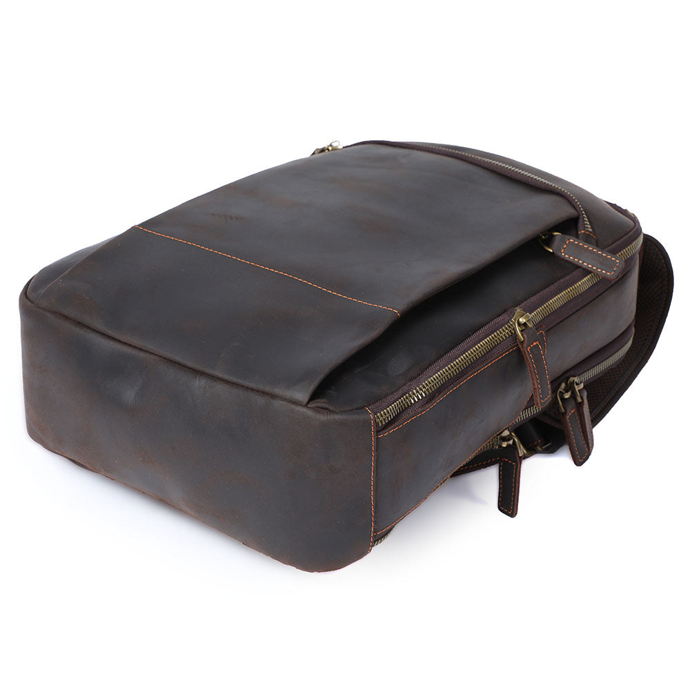 Leder-Laptop-Rucksack | LARVIK