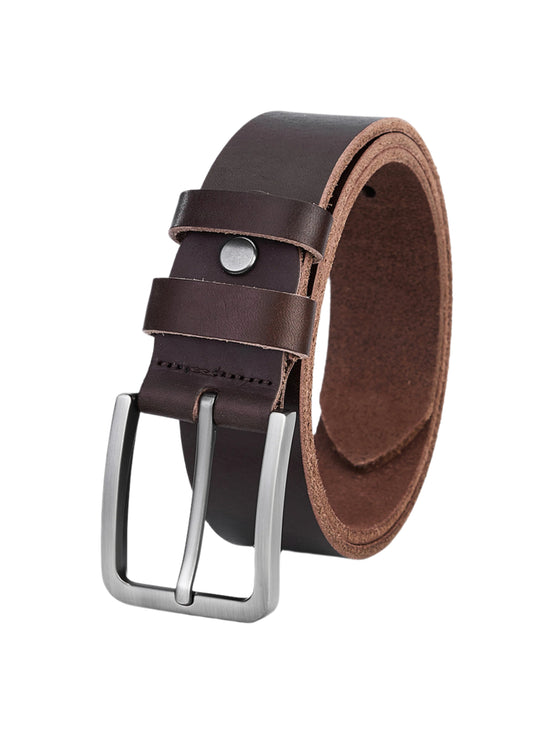 Lederriem für Herren - Vollleder, Dunkelbraun - Nachhaltiger und Robuster Leder-Gürtel