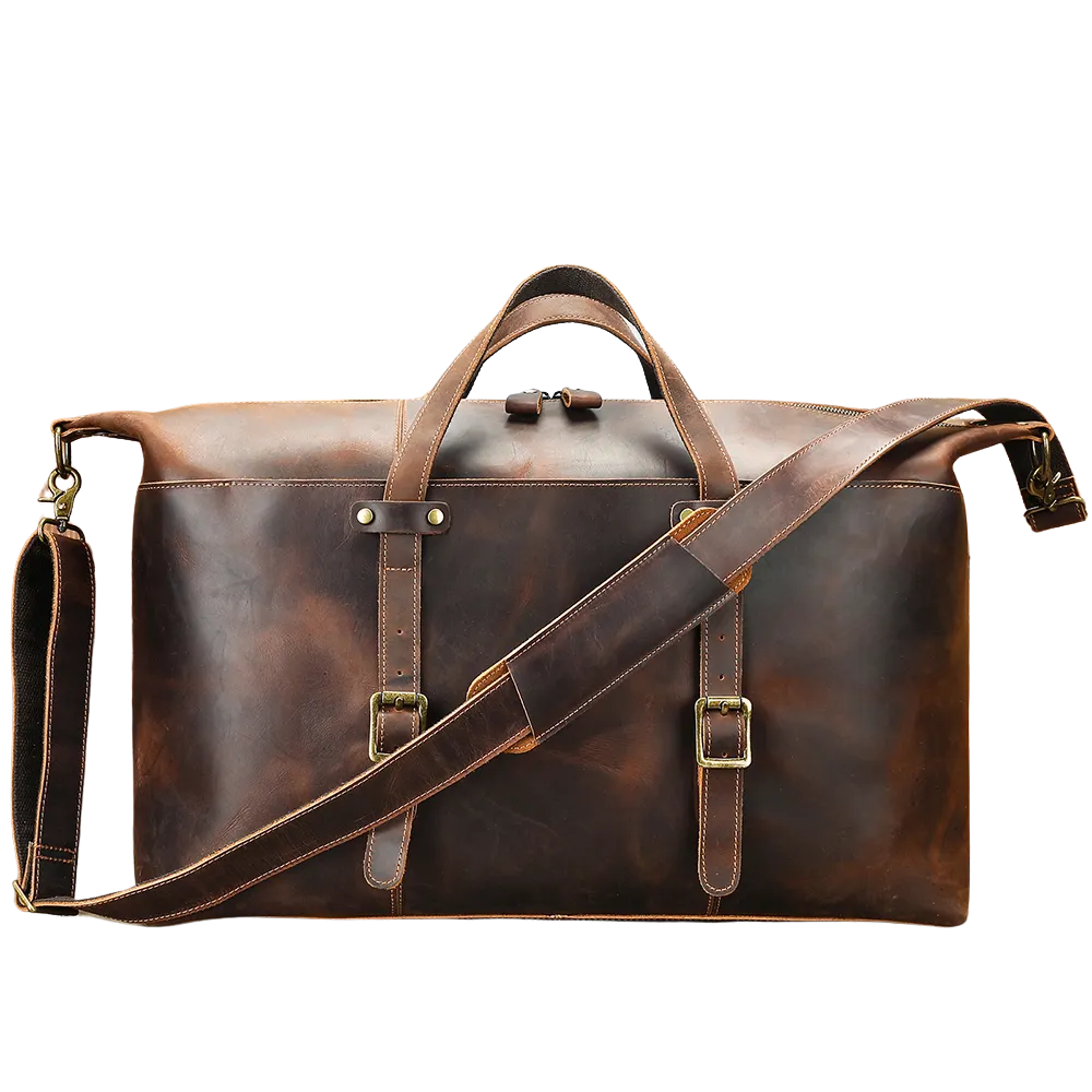 Weekender aus Leder im Vintage-Stil | OSLO