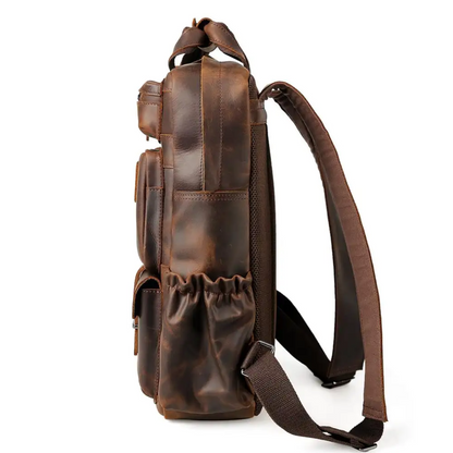 Leder-Laptop-Rucksack | DAVOS