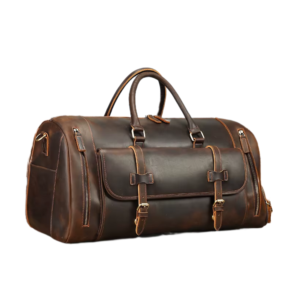 Weekender-Reisetasche aus Leder | HAFNIR