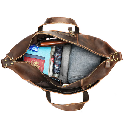 Weekender aus Leder im Vintage-Stil | OSLO