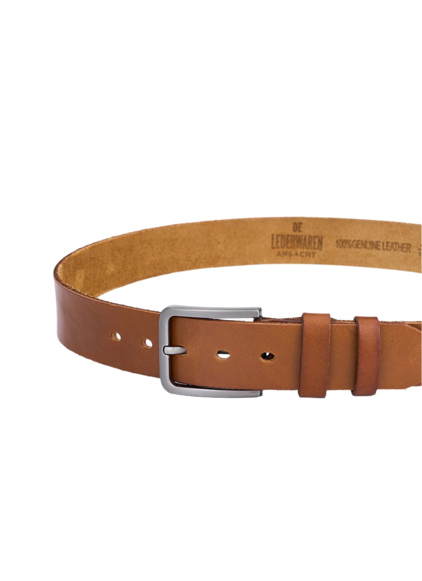 Set aus 2 luxuriösen runden Ledergürteln in Schwarz und Cognac – Vollleder, robust und langlebig Herren-Haltegurte