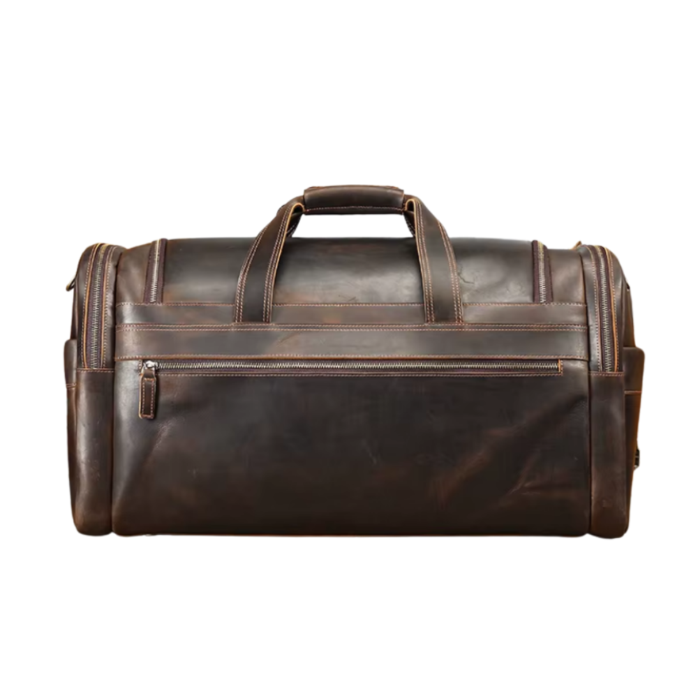 Großraum-Wochenendtasche aus Leder | ALFTANES