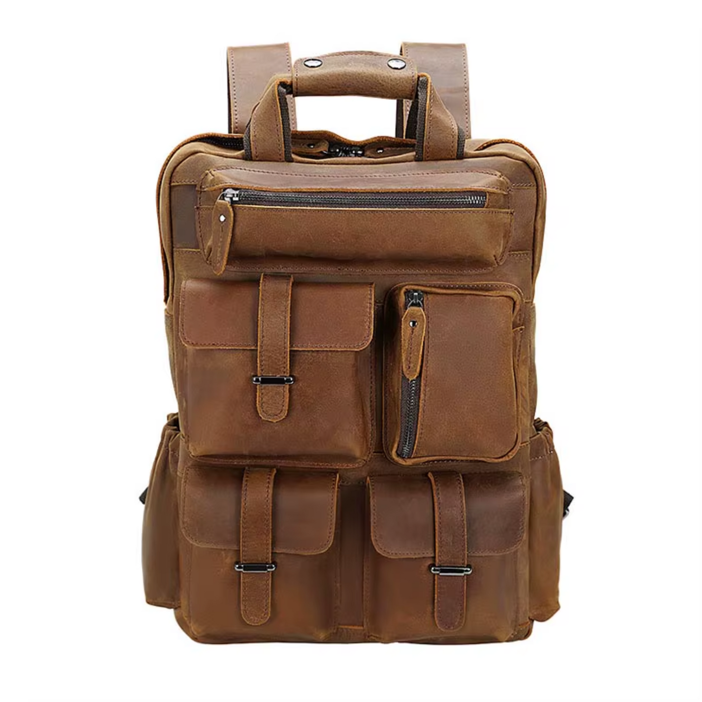 Leder-Laptop-Rucksack | DAVOS