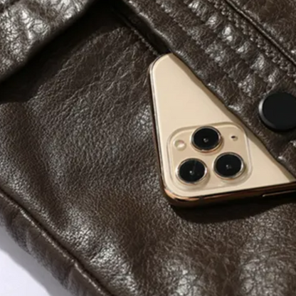 Maverick Soul - Herren Lederjacke mit kuscheliger Innenfütterung für einen stilvollen Look