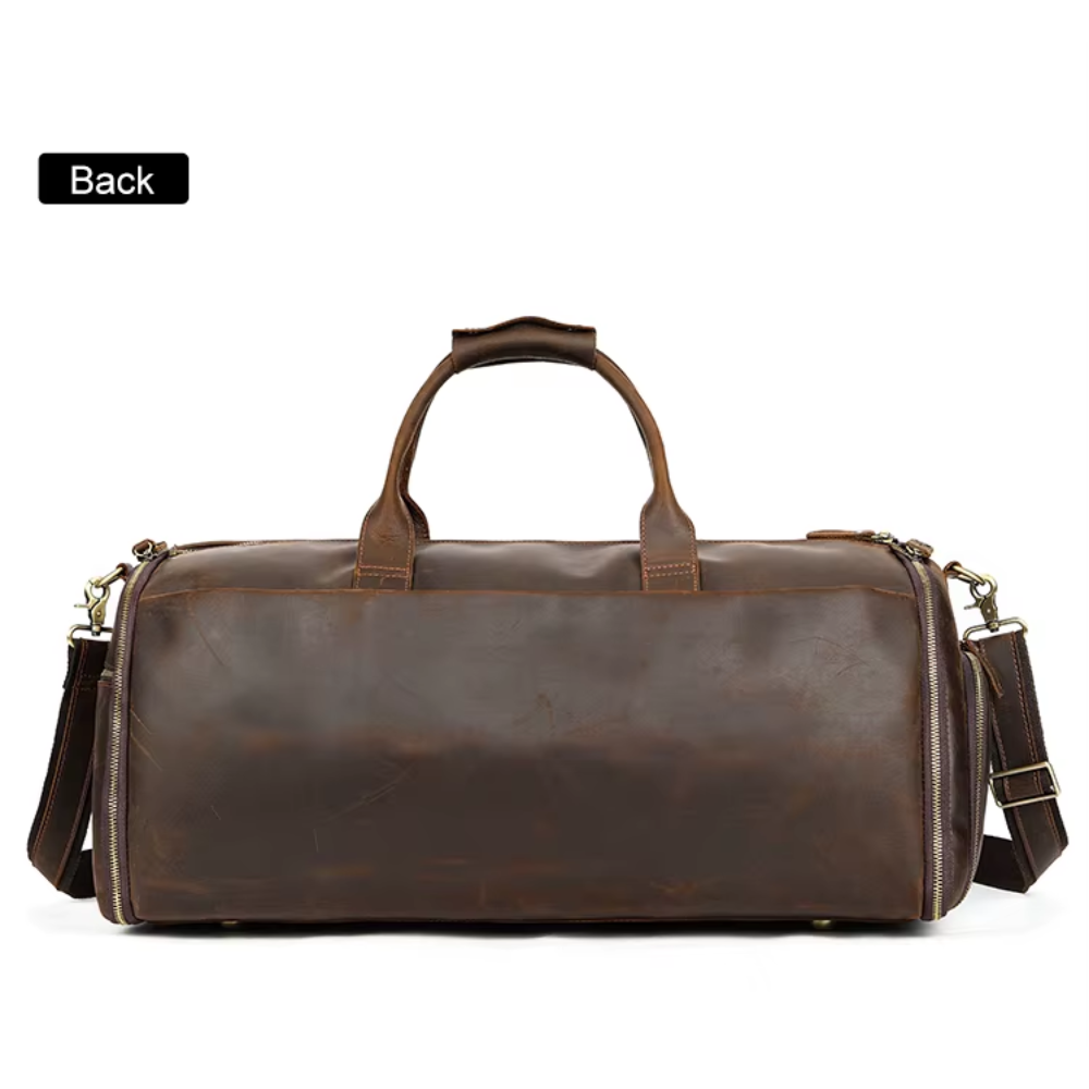 Vollständig aus echtem Leder gefertigte faltbare Reisetasche | LIENZ