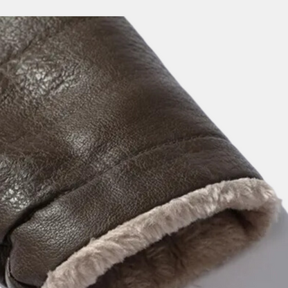 Maverick Soul - Herren Lederjacke mit kuscheliger Innenfütterung für einen stilvollen Look