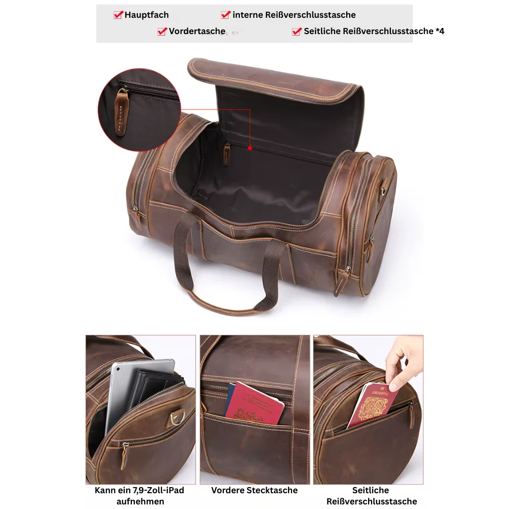 Reisetasche aus echtem Leder | CORDON