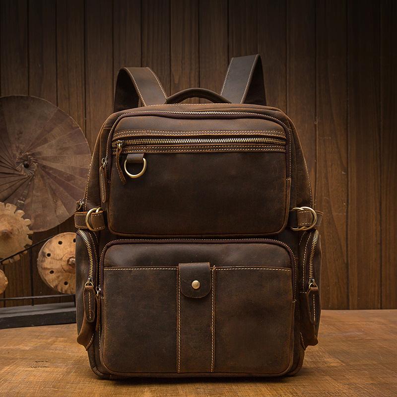Brauner Lederrucksack | BASEL