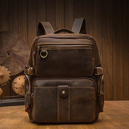 Brauner Lederrucksack | BASEL
