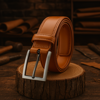 Oliver`s Leder Gürtel Klassik hellbraun