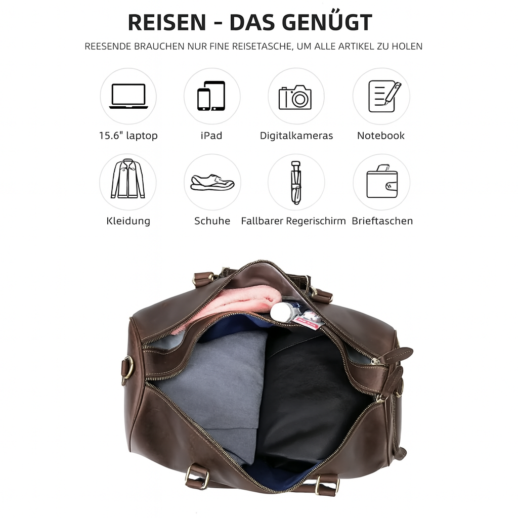 Echte Leder Reisetasche | CHAMBERY