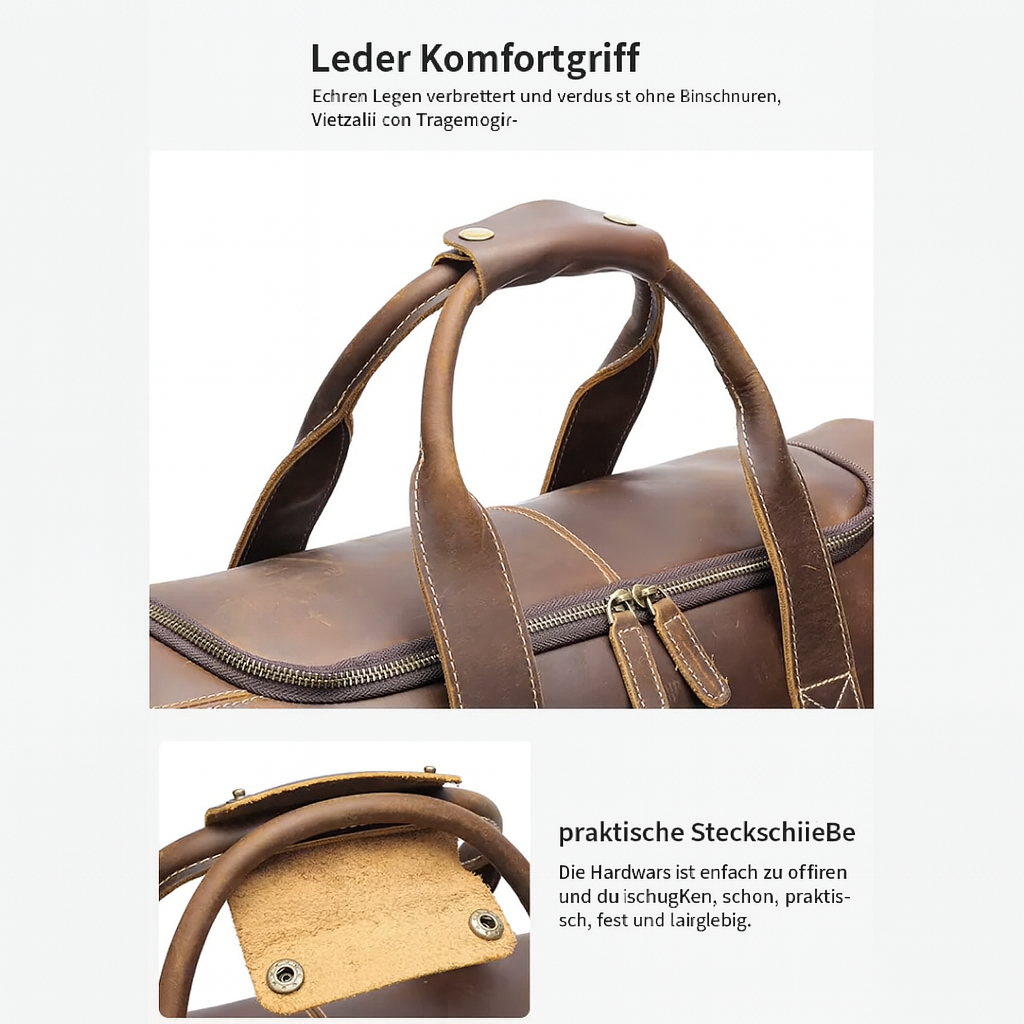 Reisetasche aus echtem Leder | PORI