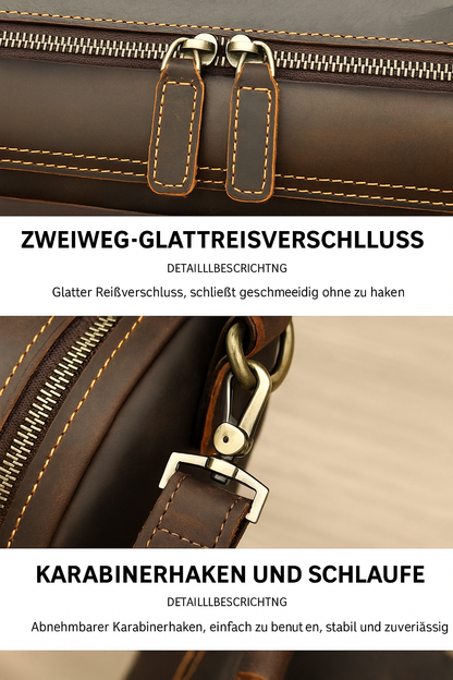 Großraum-Wochenendtasche aus Leder | ALFTANES