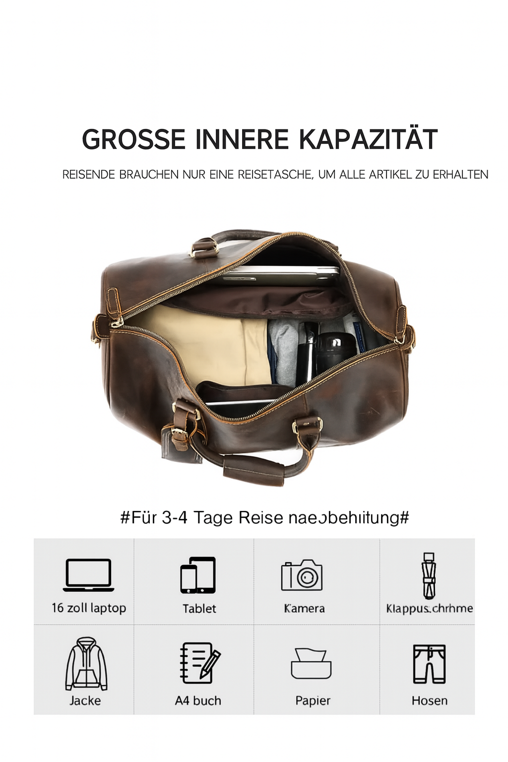 Wasserdichte Ledertasche | BORAS