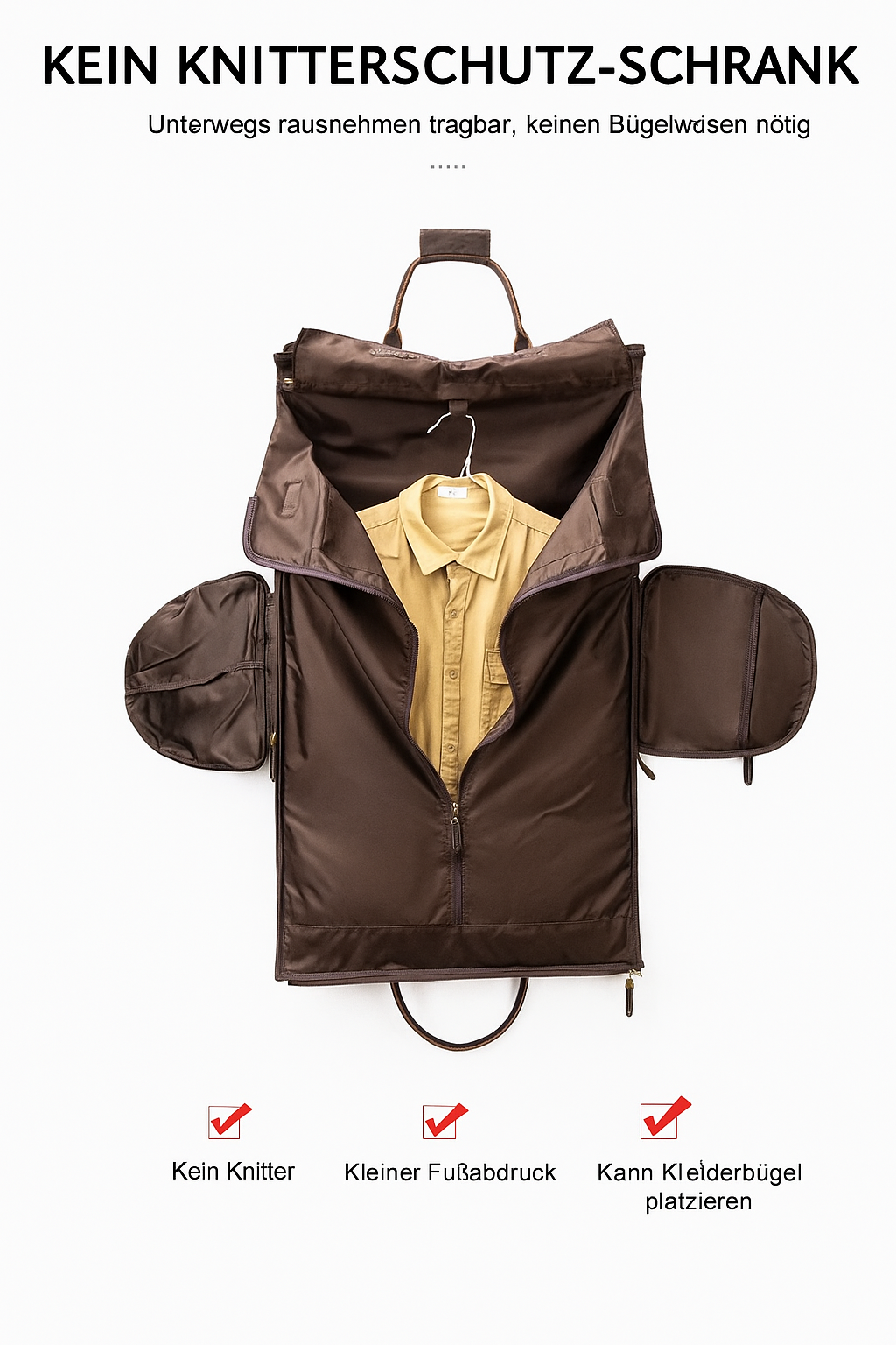 Faltbare Ledertasche | FALUN