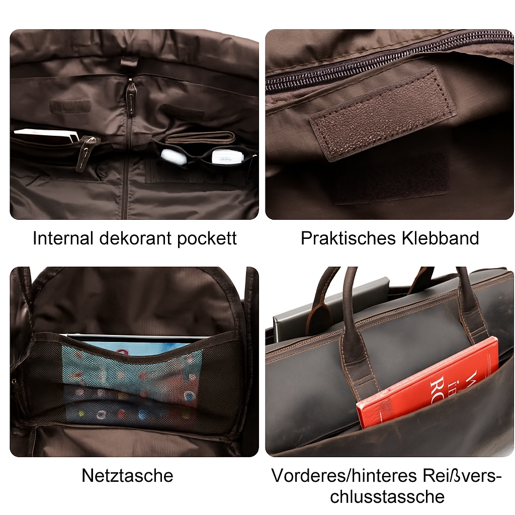 Faltbare Ledertasche | FALUN