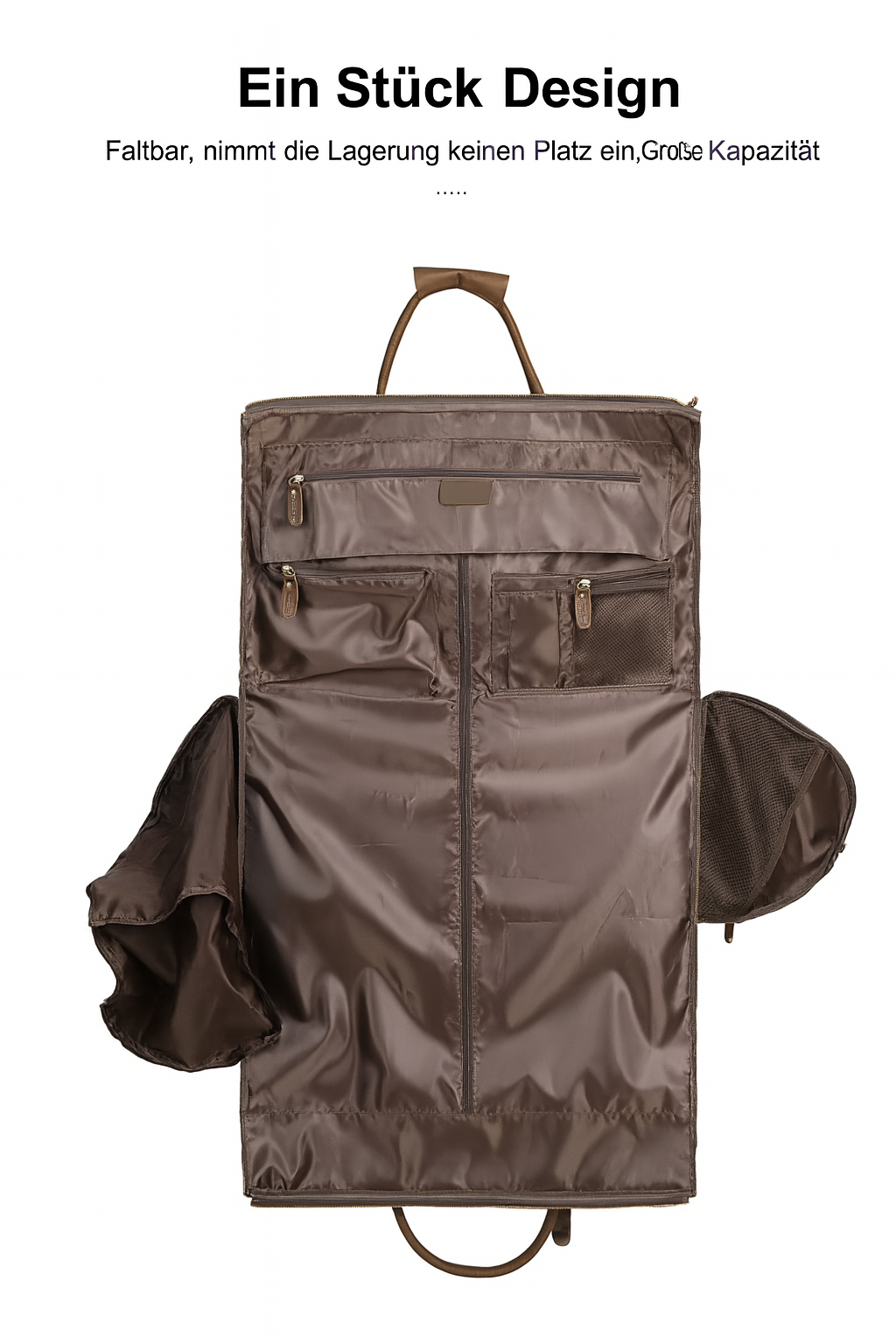 Vollständig aus echtem Leder gefertigte faltbare Reisetasche | LIENZ