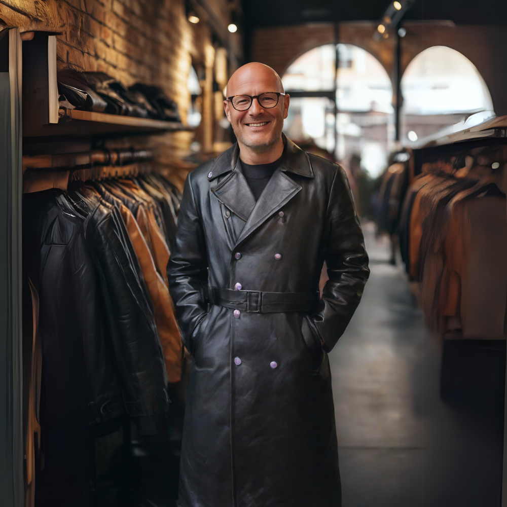 Steel Rider - Premium-Leder-Motorradjacke für ultimativen Stil und Schutz