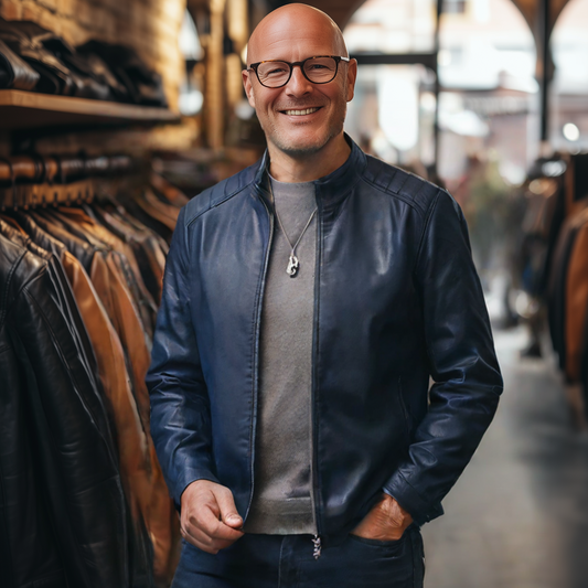 Stilvolle Urban Ride Lederjacke für einen trendigen Look