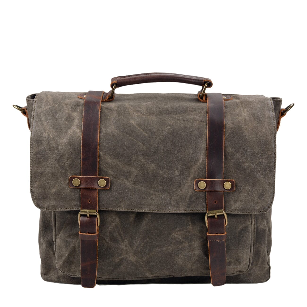 Messenger-Tasche aus Canvas und Leder | BRUGES