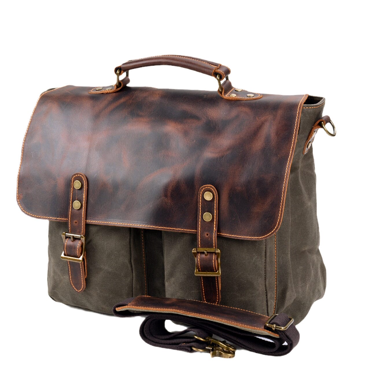 Vintage-Messenger-Tasche aus Canvas | ANSEN