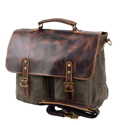 Vintage-Messenger-Tasche aus Canvas | ANSEN