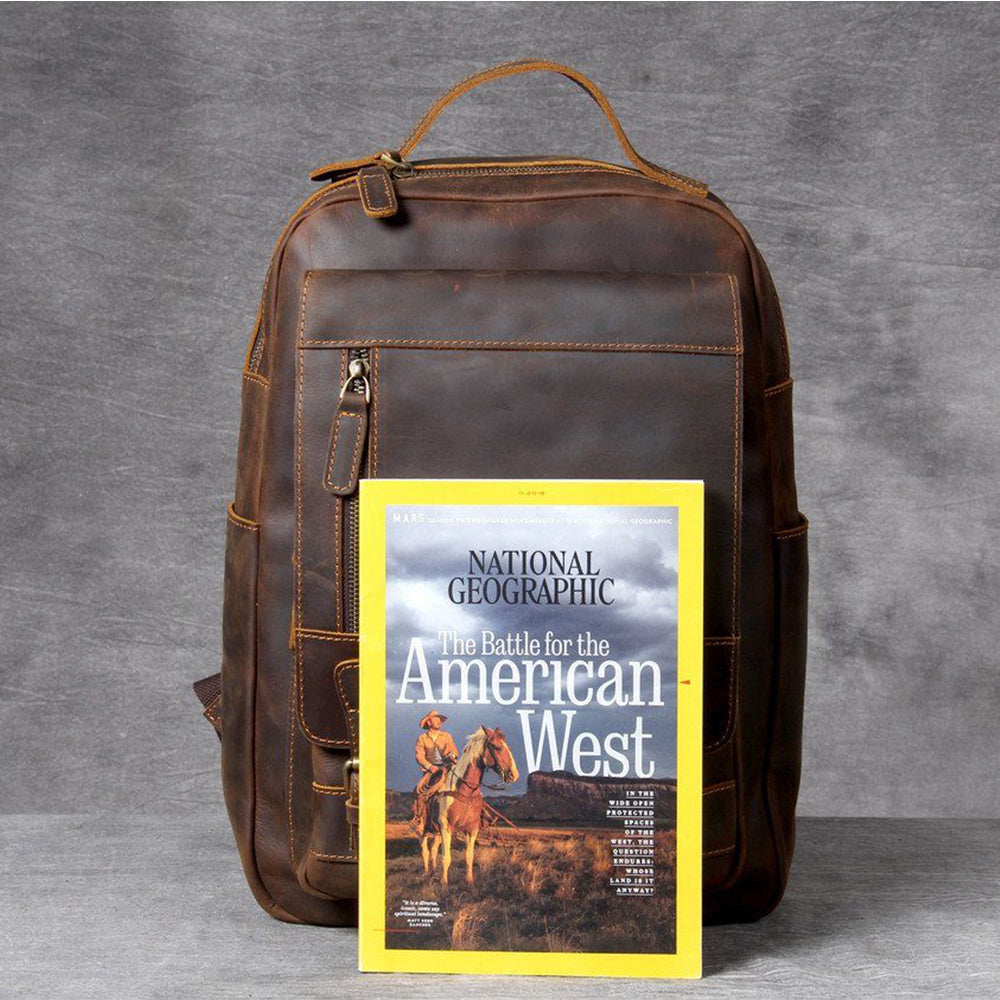 Rucksack aus hellbraunem Leder | MORITZ