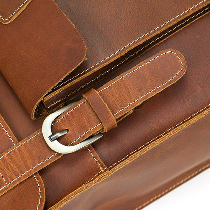 Leder-Rucksack mit umklappbarer Rückseite | GIRONA