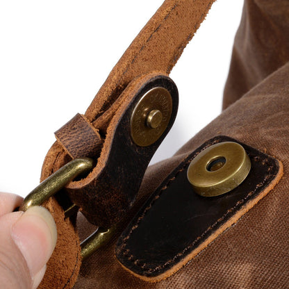 Canvas-Rucksack aus Leder | SALZBURG