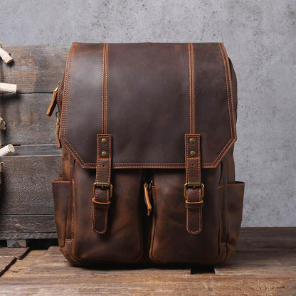 Brauner Lederrucksack | BIEFELD