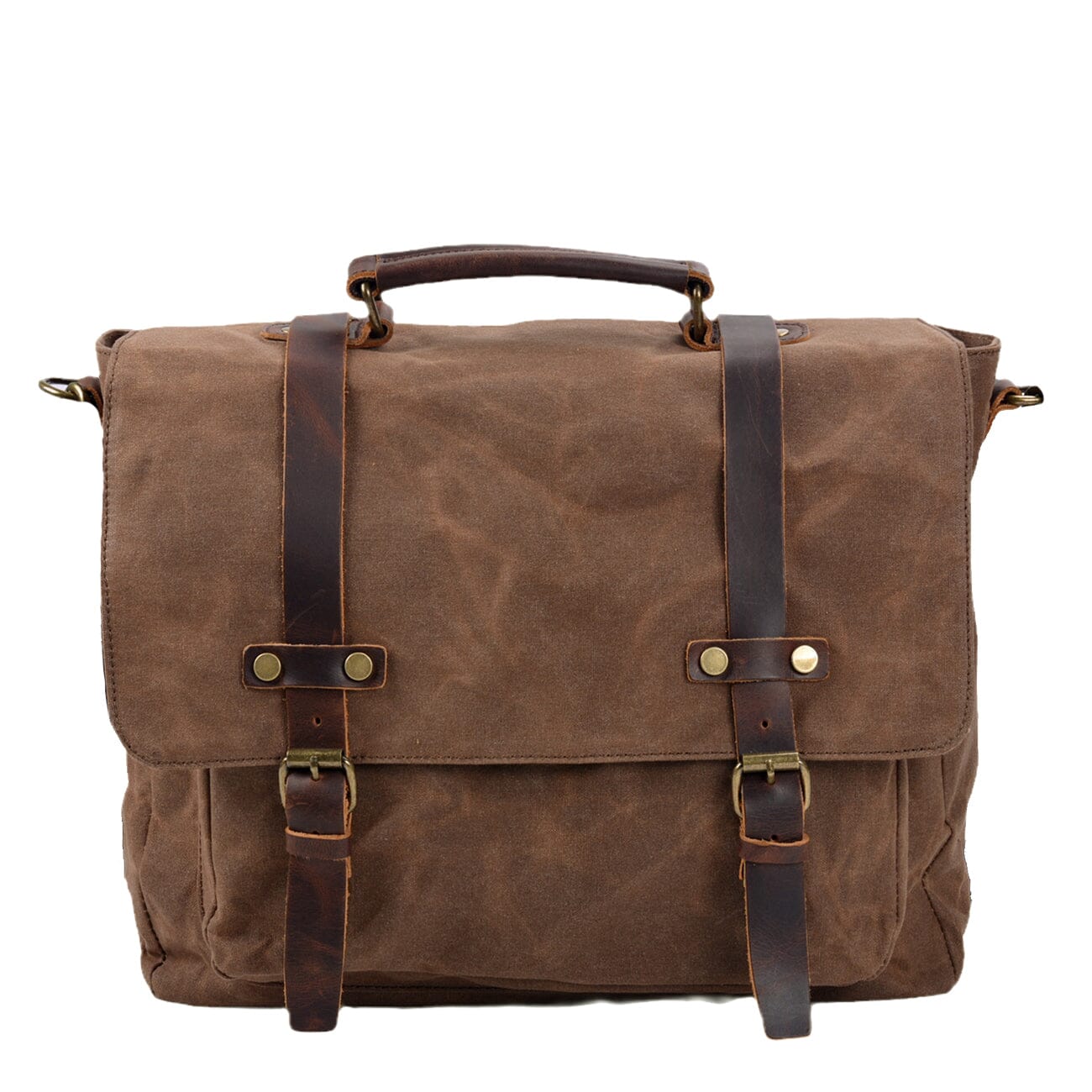 Messenger-Tasche aus Canvas und Leder | BRUGES