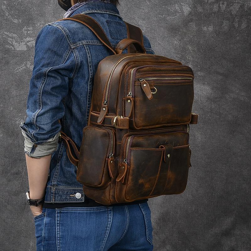 Brauner Lederrucksack | BASEL