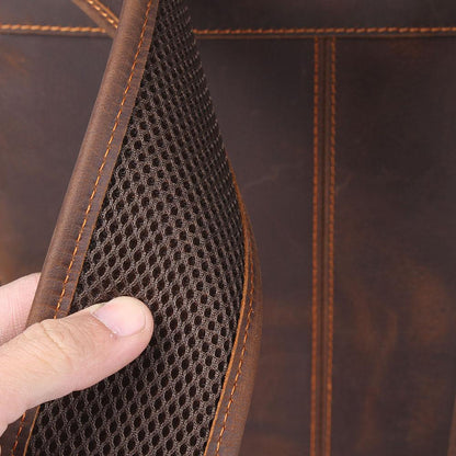 Brauner Lederrucksack | BIEFELD