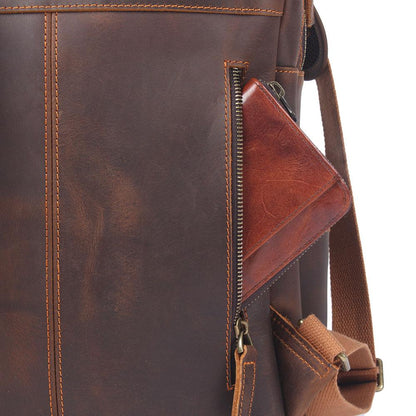 Brauner Lederrucksack | BIEFELD