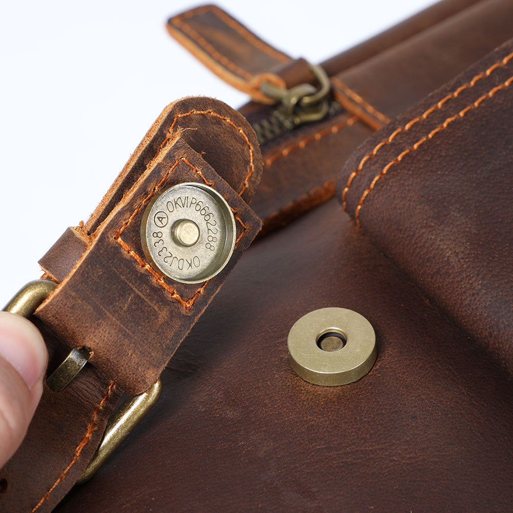 Leder-Laptop-Rucksack | KALMAR