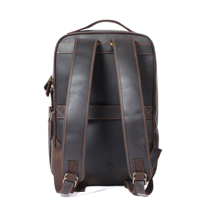 Leder-Laptop-Rucksack | LARVIK