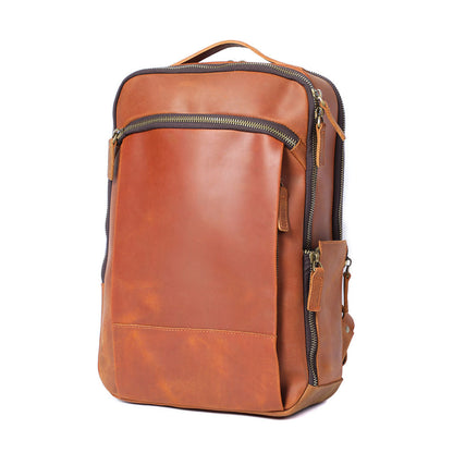 Leder-Laptop-Rucksack | LARVIK