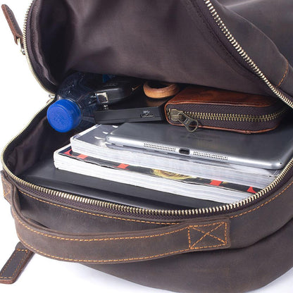 Rucksack aus hellbraunem Leder | TOLEDO