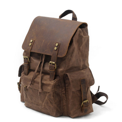 Rucksack aus gewachstem Canvas | COPENHAGEN