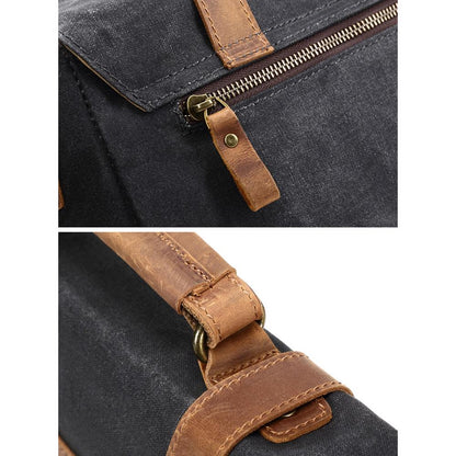 Messenger-Tasche aus gewachstem Canvas | MOKALO