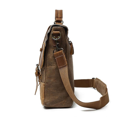 Messenger-Tasche aus gewachstem Canvas | MOKALO