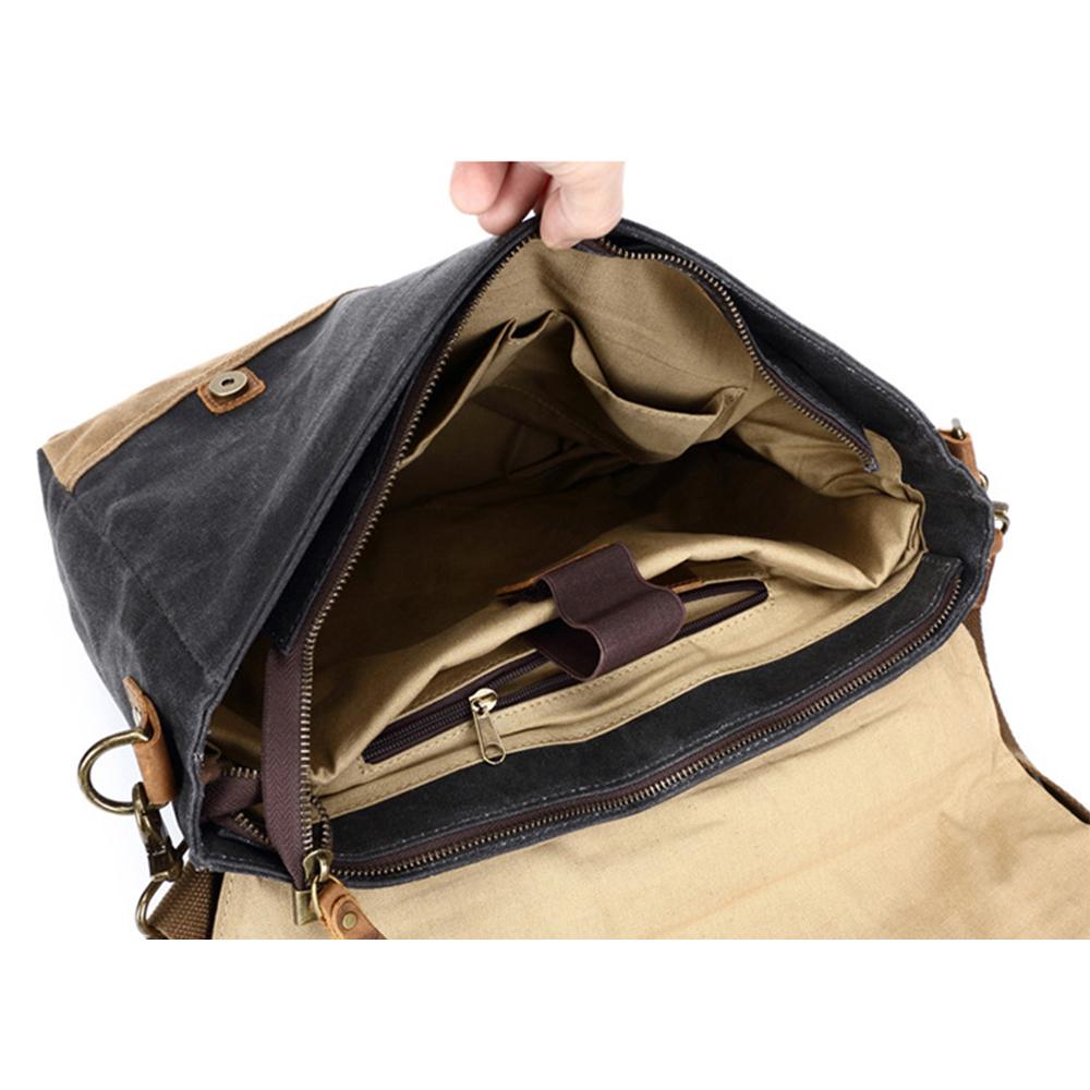 Messenger-Tasche aus gewachstem Canvas | MOKALO