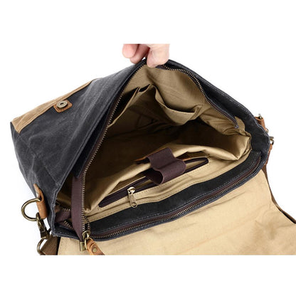 Messenger-Tasche aus gewachstem Canvas | MOKALO