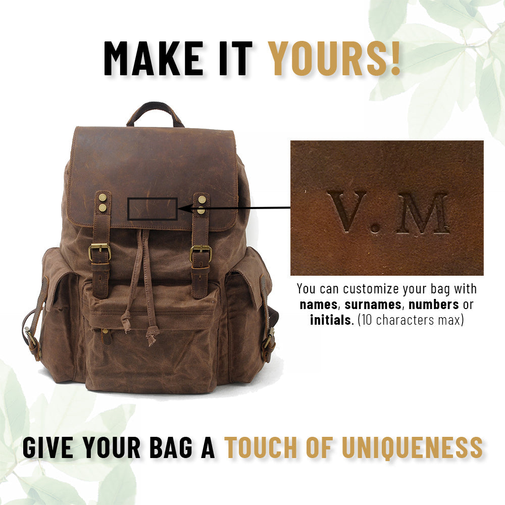 Rucksack aus gewachstem Canvas | COPENHAGEN