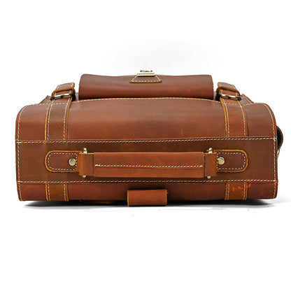 Leder-Rucksack mit umklappbarer Rückseite | GIRONA