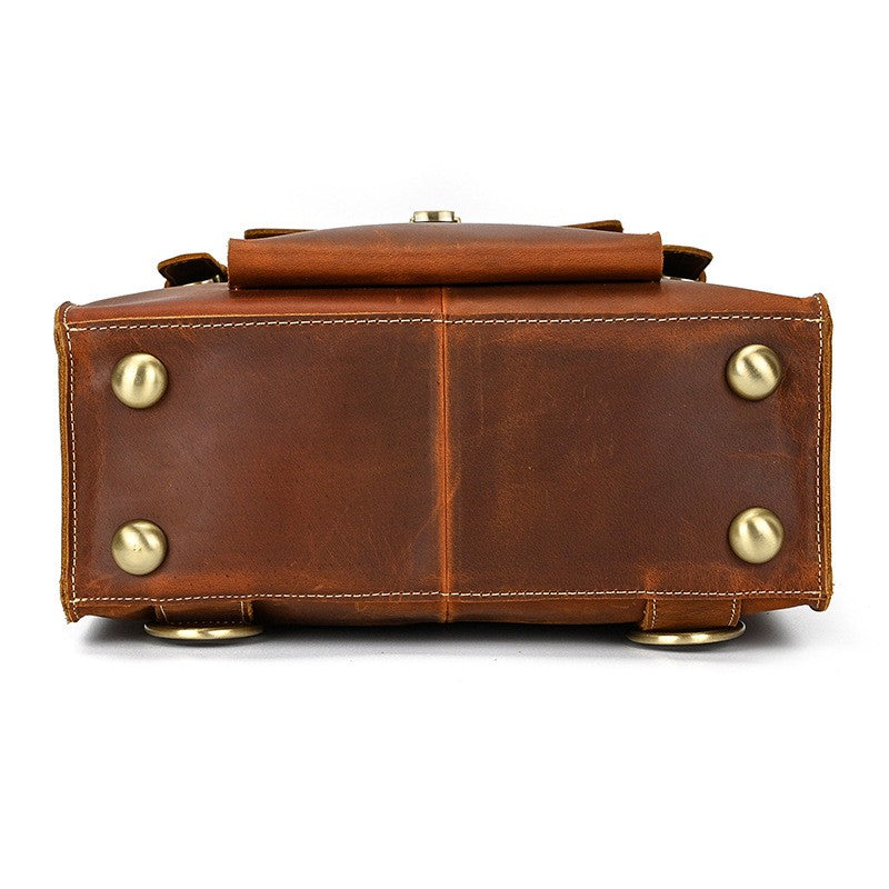 Leder-Rucksack mit umklappbarer Rückseite | GIRONA