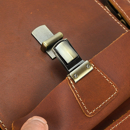 Leder-Rucksack mit umklappbarer Rückseite | GIRONA